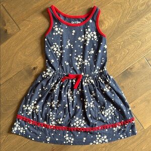 Cat & Jack Red White Blue Stars Dress